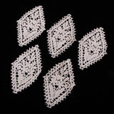 Max 5 Pieces Embroidery Flower Patches Appliques for Clothing Dress Decor N001