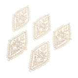 Max 5 Pieces Embroidery Flower Patches Appliques for Clothing Dress Decor N001