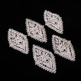 Max 5 Pieces Embroidery Flower Patches Appliques for Clothing Dress Decor N001
