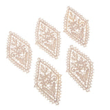 Max 5 Pieces Embroidery Flower Patches Appliques for Clothing Dress Decor N001
