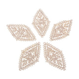 Max 5 Pieces Embroidery Flower Patches Appliques for Clothing Dress Decor N001