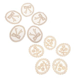 Max 5 Pieces Embroidery Lace Patches Appliques for Clothes Dress Decor Bow