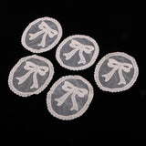 Max 5 Pieces Embroidery Lace Patches Appliques for Clothes Dress Decor Bow