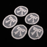 Max 5 Pieces Embroidery Lace Patches Appliques for Clothes Dress Decor Bow