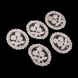 Max 5 Pieces Embroidery Lace Patches Appliques for Clothes Dress Decor Flower
