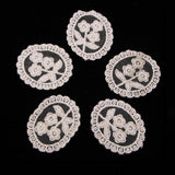 Max 5 Pieces Embroidery Lace Patches Appliques for Clothes Dress Decor Flower