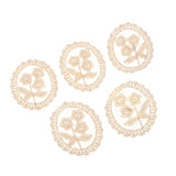 Max 5 Pieces Embroidery Lace Patches Appliques for Clothes Dress Decor Flower