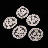 Max 5 Pieces Embroidery Lace Patches Appliques for Clothes Dress Decor Flower