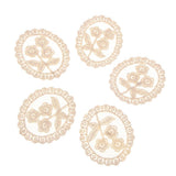 Max 5 Pieces Embroidery Lace Patches Appliques for Clothes Dress Decor Flower