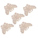 Max 5 Pieces Embroidery Lace Patches Appliques for Clothes Dress Decor Butterfly