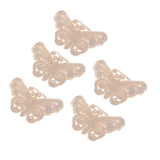 Max 5 Pieces Embroidery Lace Patches Appliques for Clothes Dress Decor Butterfly