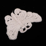 Max 5 Pieces Embroidery Lace Patches Appliques for Clothes Dress Decor Butterfly