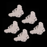 Max 5 Pieces Embroidery Lace Patches Appliques for Clothes Dress Decor Butterfly