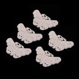 Max 5 Pieces Embroidery Lace Patches Appliques for Clothes Dress Decor Butterfly