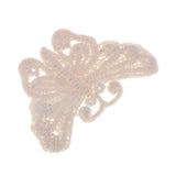 Max 5 Pieces Embroidery Lace Patches Appliques for Clothes Dress Decor Butterfly
