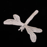 Max 5 Pieces Embroidery Lace Patches Appliques for Clothes Dress Decor Dragonfly