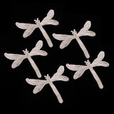 Max 5 Pieces Embroidery Lace Patches Appliques for Clothes Dress Decor Dragonfly