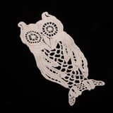 Max 1 Piece Cotton Embroidered Owl Patches Appliques for Clothes Dress Bag Decor