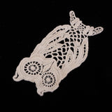 Max 1 Piece Cotton Embroidered Owl Patches Appliques for Clothes Dress Bag Decor