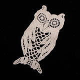 Max 1 Piece Cotton Embroidered Owl Patches Appliques for Clothes Dress Bag Decor