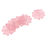 Max Maxb 5Pcs Embroidery Flower Sew On Patch Badge Clothes Fabric Applique Light Pink