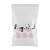 Max Maxb 5Pcs Embroidery Flower Sew On Patch Badge Clothes Fabric Applique Light Pink