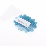 Max Maxb 5pcs Embroidered Flower Patches DIY Sew on Patches Sewing Applique Blue