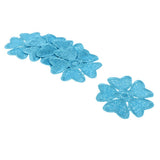 Max Maxb 5pcs Embroidered Flower Patches DIY Sew on Patches Sewing Applique Blue