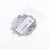 Max Maxb 5pcs Embroidered Flower Patches DIY Sew on Patches Sewing Applique Grey