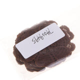 Max Maxb 5pcs Embroidered Flower Patches Sew on Appliques for DIY Sewing Craft Brown