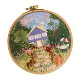 Max 1 Set Embroidery Starter Kits with Pattern Handmade Cross Stitch Crafts E003