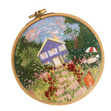 Max 1 Set Embroidery Starter Kits with Pattern Handmade Cross Stitch Crafts E003
