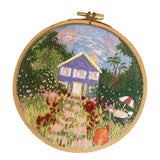 Max 1 Set Embroidery Starter Kits with Pattern Handmade Cross Stitch Crafts E003