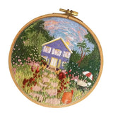Max 1 Set Embroidery Starter Kits with Pattern Handmade Cross Stitch Crafts E003