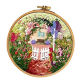 Max 1 Set Embroidery Starter Kits with Pattern Handmade Cross Stitch Crafts E005