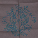 Maxbell Stamped Embroidery Kit with Flower Pattern, Pre-Printed Cloth & Hoop 15cm DIY Needlework Crafts