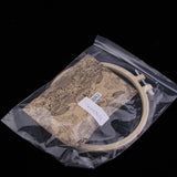 Maxbell Stamped Embroidery Kit with Flower Pattern, Pre-Printed Cloth & Hoop 15cm DIY Needlework Crafts