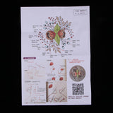 Maxbell Stamped Embroidery Kit with Flower Pattern, Pre-Printed Cloth & Hoop 15cm DIY Needlework Crafts