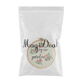 Maxbell Embroidery Starter Kit with Pattern Including Embroidery Cloth, Threads, Needles and Hoop for Beginners