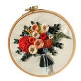 Max Embroidery Starter Kits with Pattern - 3D Flower Cross Stitch Crafts B Type