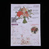 Max Embroidery Starter Kits with Pattern - 3D Flower Cross Stitch Crafts B Type