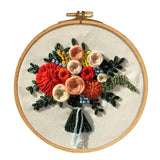 Max Embroidery Starter Kits with Pattern - 3D Flower Cross Stitch Crafts B Type