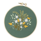 Max DIY Ribbon Flower Embroidery Starter Frame Set Cross Stitch Chrysanthemum