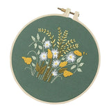 Max DIY Ribbon Flower Embroidery Starter Frame Set Cross Stitch Chrysanthemum
