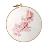 Max DIY Ribbon Flower Embroidery Starter Frame Set Cross Stitch Sakura