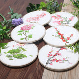Max DIY Ribbon Flower Embroidery Starter Frame Set Cross Stitch Sakura
