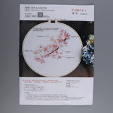 Max DIY Ribbon Flower Embroidery Starter Frame Set Cross Stitch Sakura