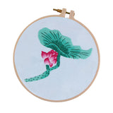 Max Modern Lotus Hand Embroidery Kit Embroidery Sampler for Beginners Lotus 2