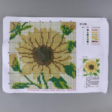 Max Maxb DIY Sunflower Pattern Pillow Latch Hook Kit Embroidery Pacakge for Beginners
