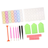 Maxbell 22 Pieces/Set 5D Diamond Painting Cross Stitch Tool Kits